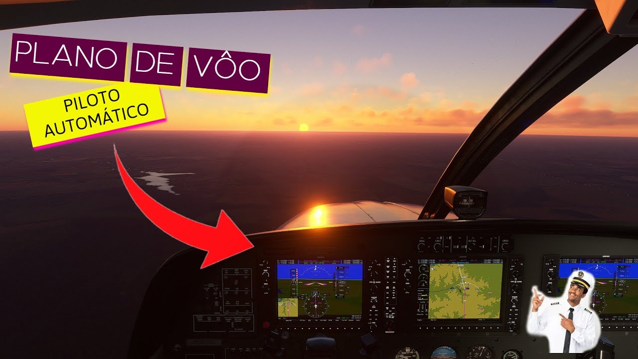 TUTORIAL - COMO INSERIR O PLANO DE VÔO E CONFIGURAR O PILOTO AUTOMÁTICO NO CARAVAN C208?