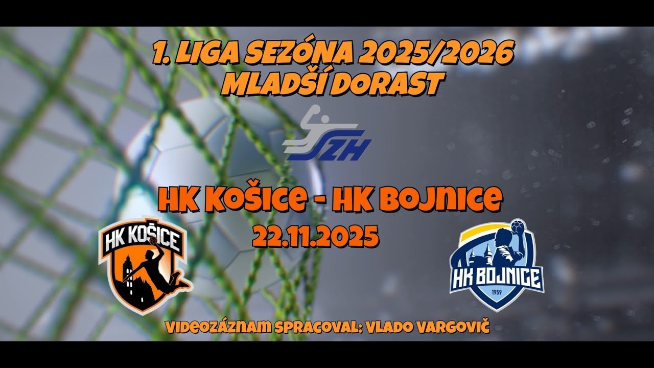 HK Košice vs. HK Bojnice, Mladší dorast 22.11.2025 / Celý zápas /