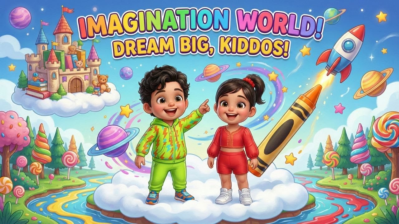 Welcome to Imagination World! 🌈 Jahan Sapne Sach Hote Hain | Magic of Thinking for Kids 🎨