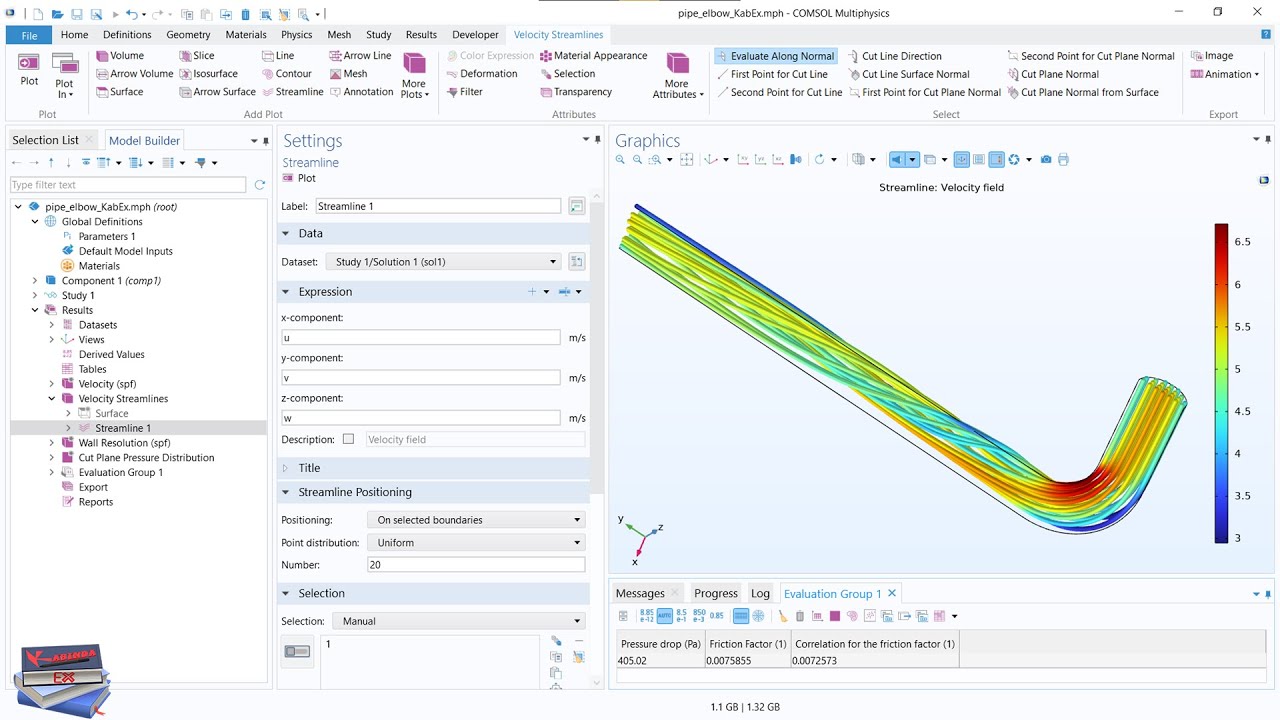 Flow Through Pipe Elbow - COMSOL Multiphysics
