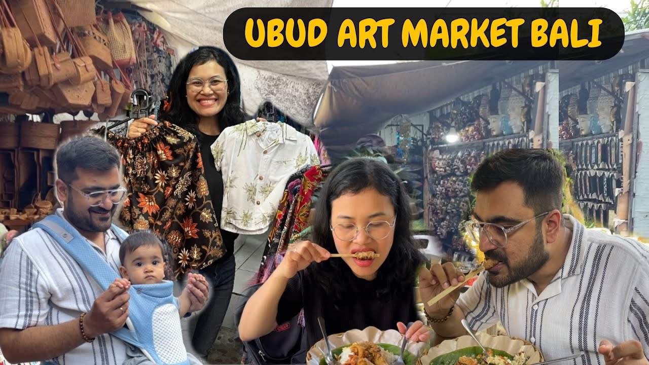 KETEMU TEMAN ONLINE DI UBUD ART MARKET | UBUD MARKET TOUR