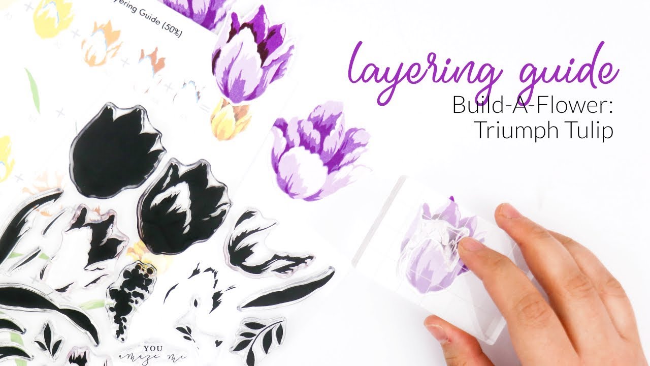 How to Use Altenew Layering Stamps - The COMPLETE Guide to Stamping Build-A-Flower: Triumph Tulip
