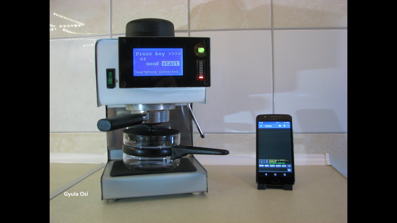 Smart Coffee Maker with Bluetooth and Smartphone control - Arduino Project tutorial / Okos kávéfőző