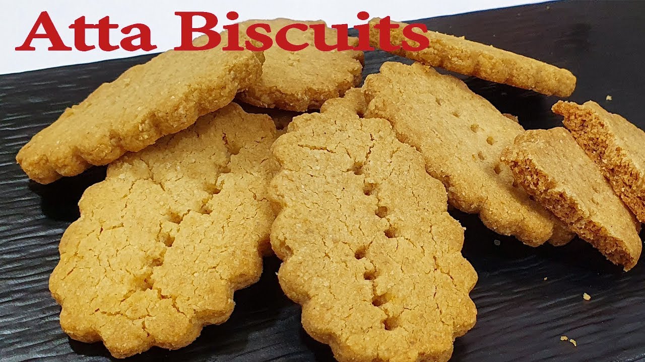 Atta Biscuit Recipe बेकरी जैसा आटा बिस्कुट Atta Biscuits Eggless Without Oven Recipe