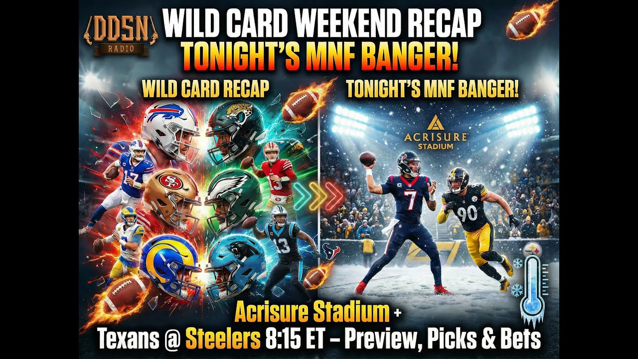 NFL Wildcard Weekend Recap! Houston Texans vs. Pittsburgh Steelers Preview & Handicap