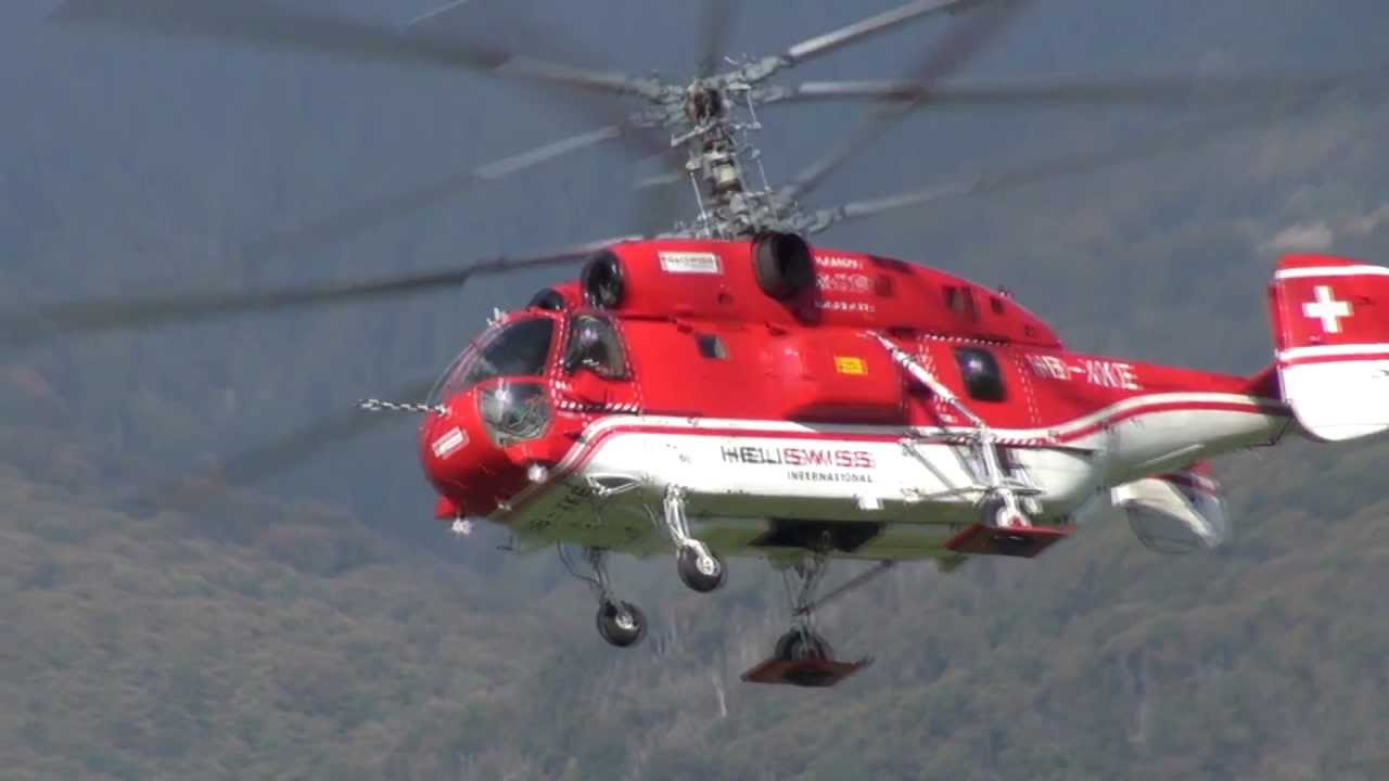 Kamov Ka-32 Heliswiss al 45° di Eliticino