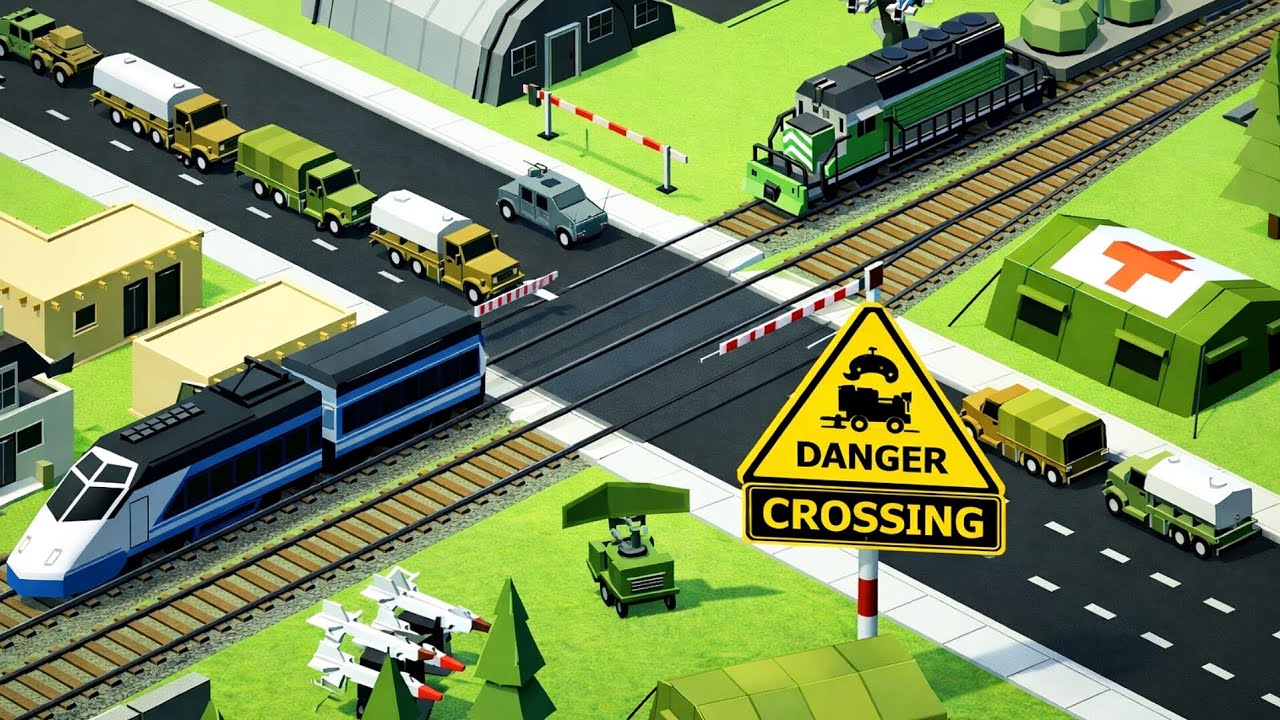 Railroad Crossing 🚦 Calm Mind vs Fast Train | Gameplay #130