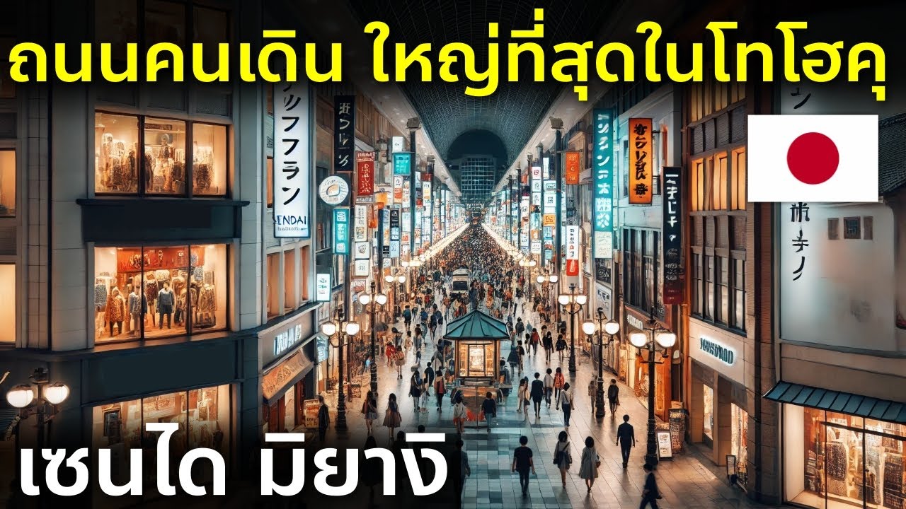 พาเดินช้อปปิ้ง ย่านการค้าที่ใหญ่ที่สุดในโทโฮคุ เที่ยวญี่ปุ่น เซนได มิยางิ Japan Sendai Shopping