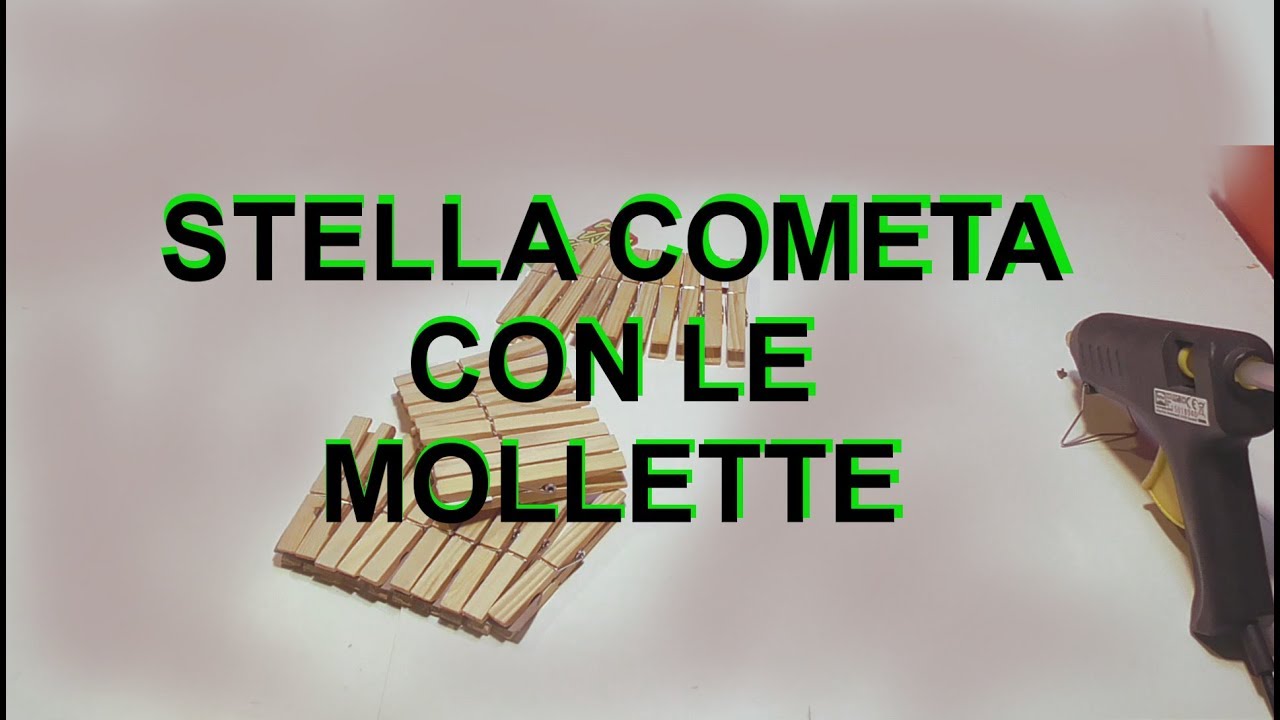 riciclare mollette in legno STELLA COMETA
