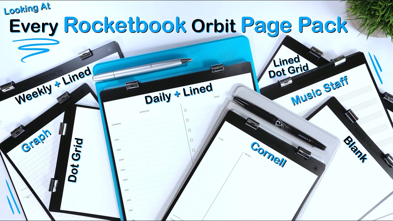 Hands-on ALL the Rocketbook Orbit Page Packs: There’s a Pack for That!