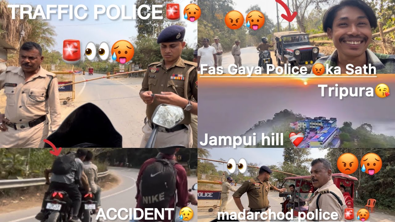 Sunday ride jampui hill || traffic police 🥵 ￼ka Sir Jara Ho Gaya 🚨😡￼Tripura police 🥵😡