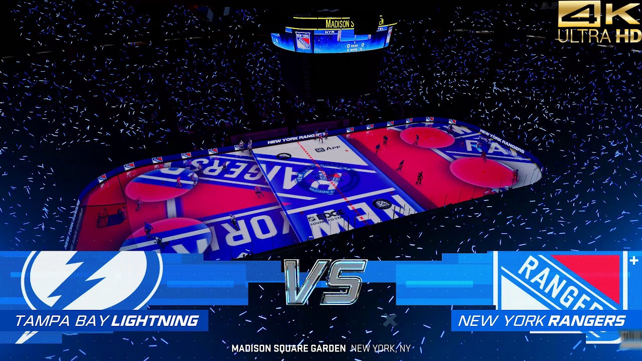 NHL 25 (PS5) Tampa Bay Lightning vs. New York Rangers [4K ULTRA HD | GODLIKE QUALITY]