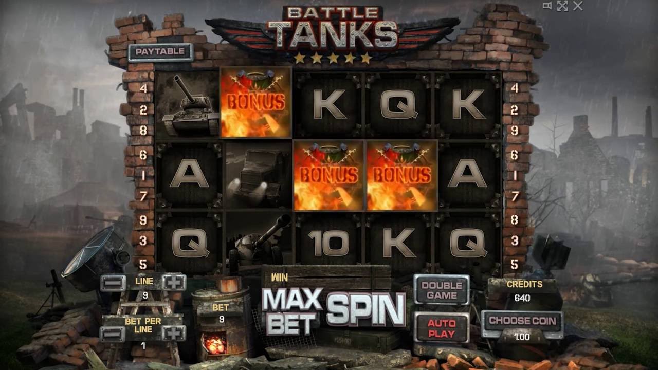 BATTLE TANKS +BONUS GAME! +BIG WIN! online free slot SLOTSCOCKTAIL hhs