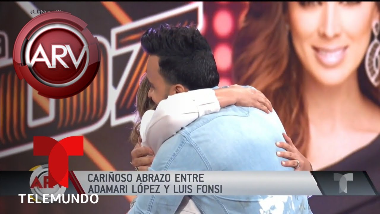 El emotivo reencuentro de Adamari L&oacute;pez y Luis Fonsi | Al Rojo Vivo | Telemundo