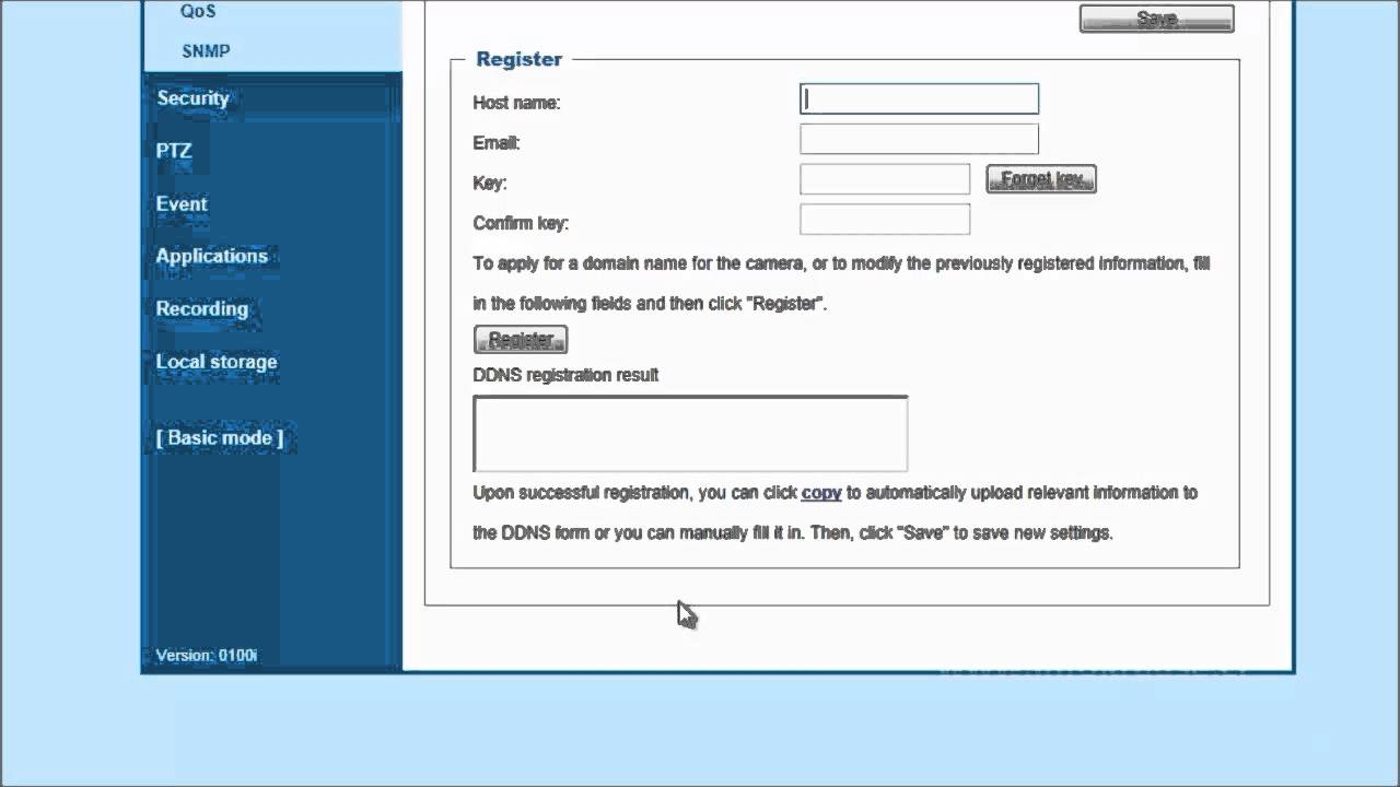 Configuración DNS dinámico con safe100.net de VIVOTEK