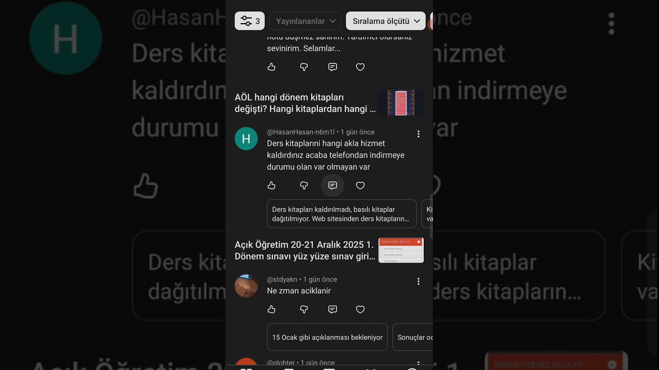 Экзаменационные сессии AÖL, расписание, документы для поступления, результаты экзаменов, зачетные...