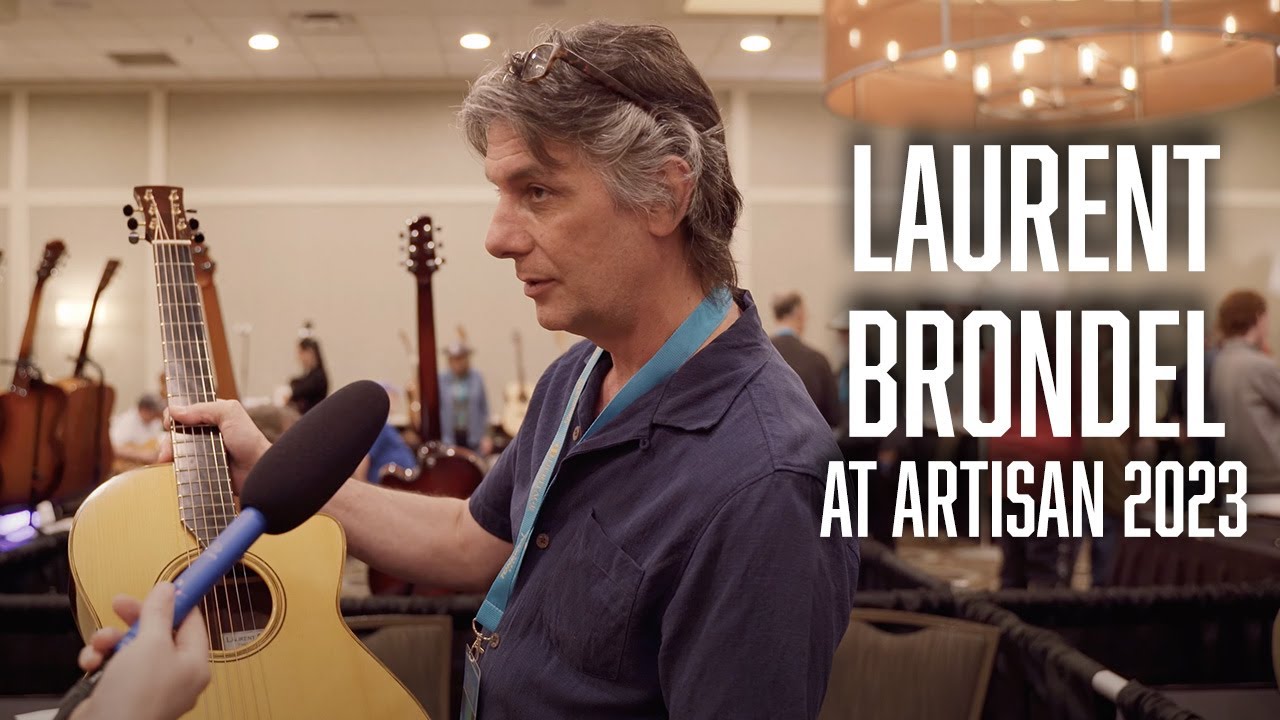 Luthier Laurent Brondel at Artisan Guitar Show 2023
