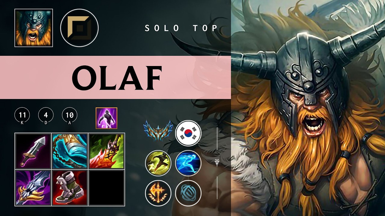 Olaf Top vs Pantheon - KR Challenger Patch 26.05