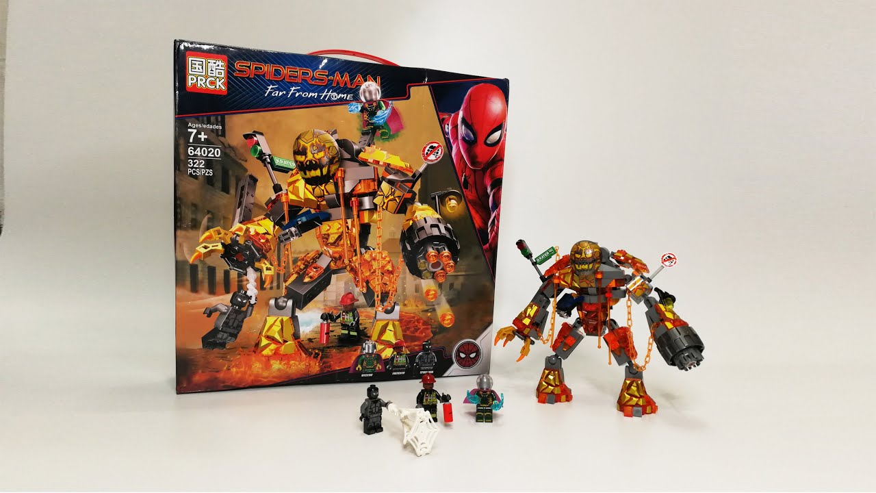LEGO 76128 PRCK 64020 MARVEL SPIDER-MAN FAR FROM HOME: MOLTEN MAN BATTLE