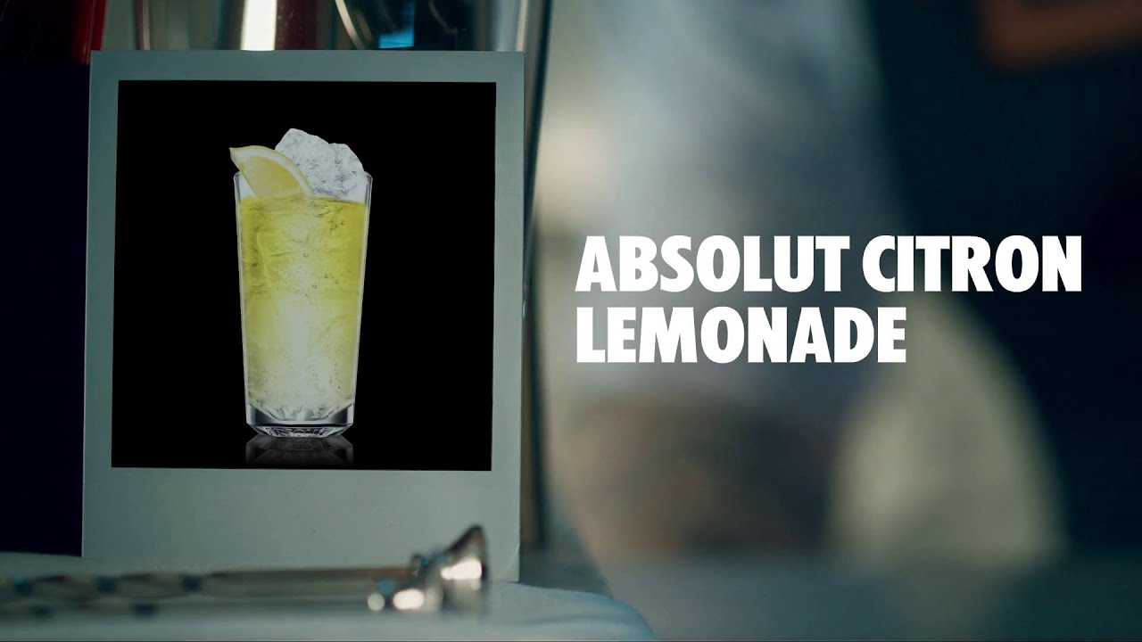 ABSOLUT CITRON LEMONADE DRINK RECIPE - HOW TO MIX