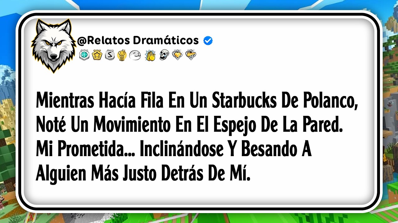 Mientras Hacía Fila En Un Starbucks, Noté Un Movimiento En El Espejo De La Pared. Mi Prometida...