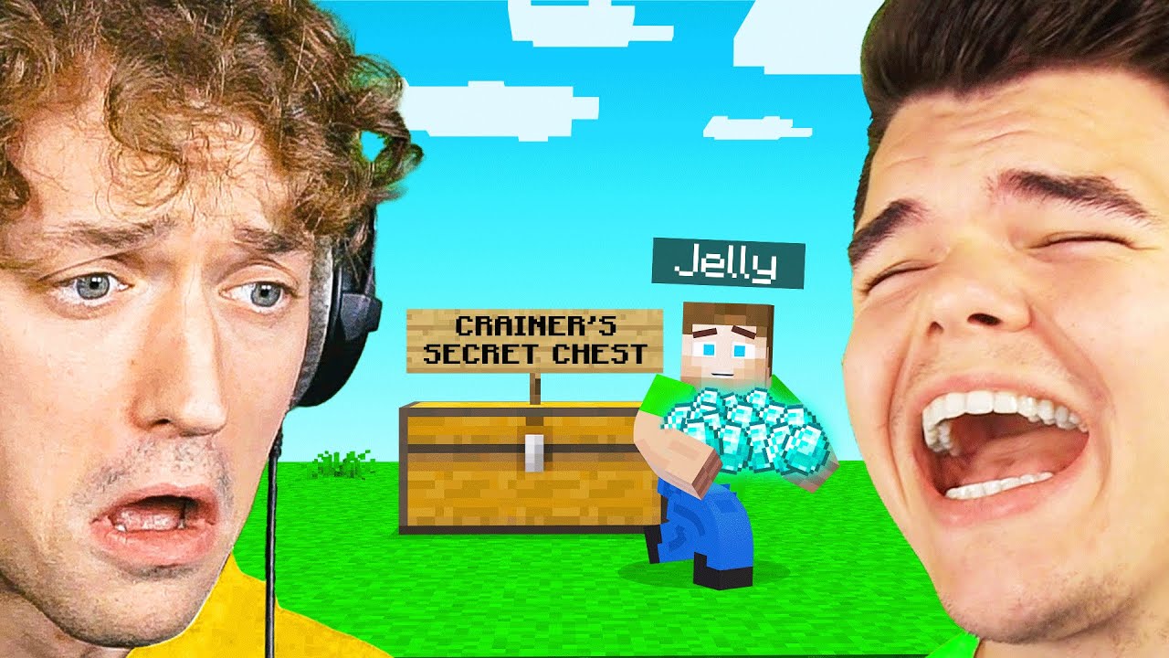 Jelly STOLE My Secret MINECRAFT DIAMONDS!