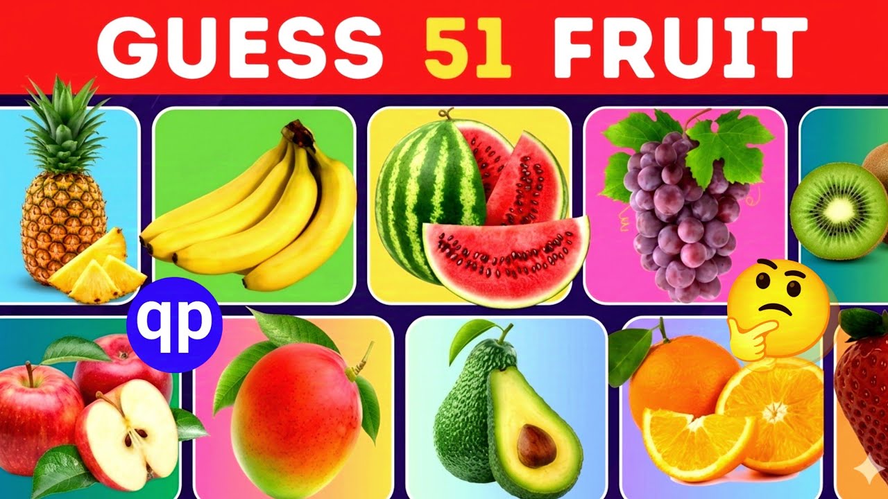 Can You Name All 51 Fruits? 🍎 | Ultimate Fruit Quiz Play
