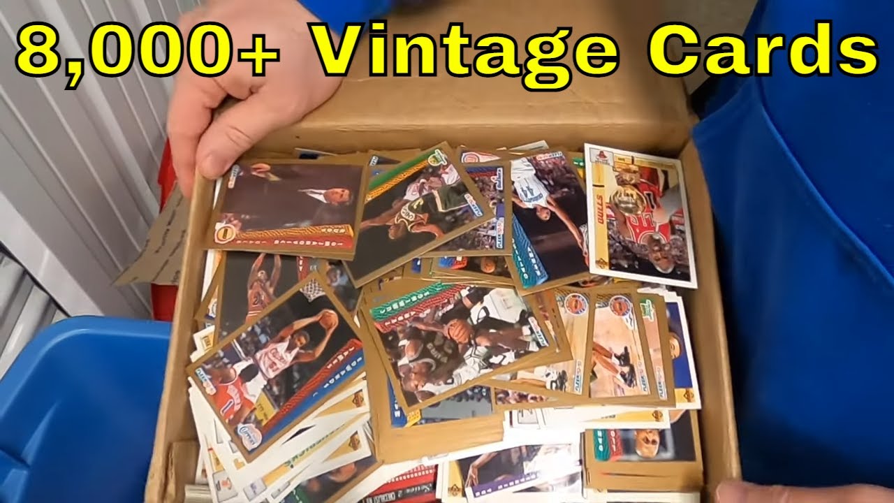 YouTuber Finds Childhood Vintage Sports Cards Collection Abandoned Inside Storage Unit..