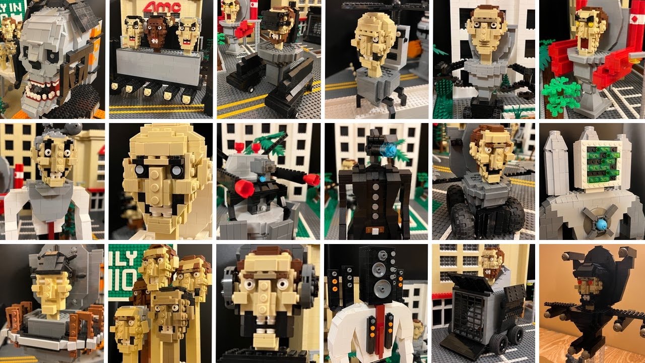 All LEGO SKIBIDI TOILET creatures | DaFuq!?Boom!’s Creepy Epic City 4