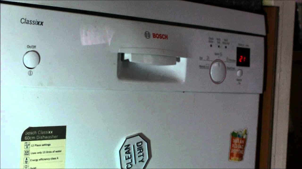 Bosch Clasixx SGS45C12GB Dishwasher - Quick Cycle (entire cycle)