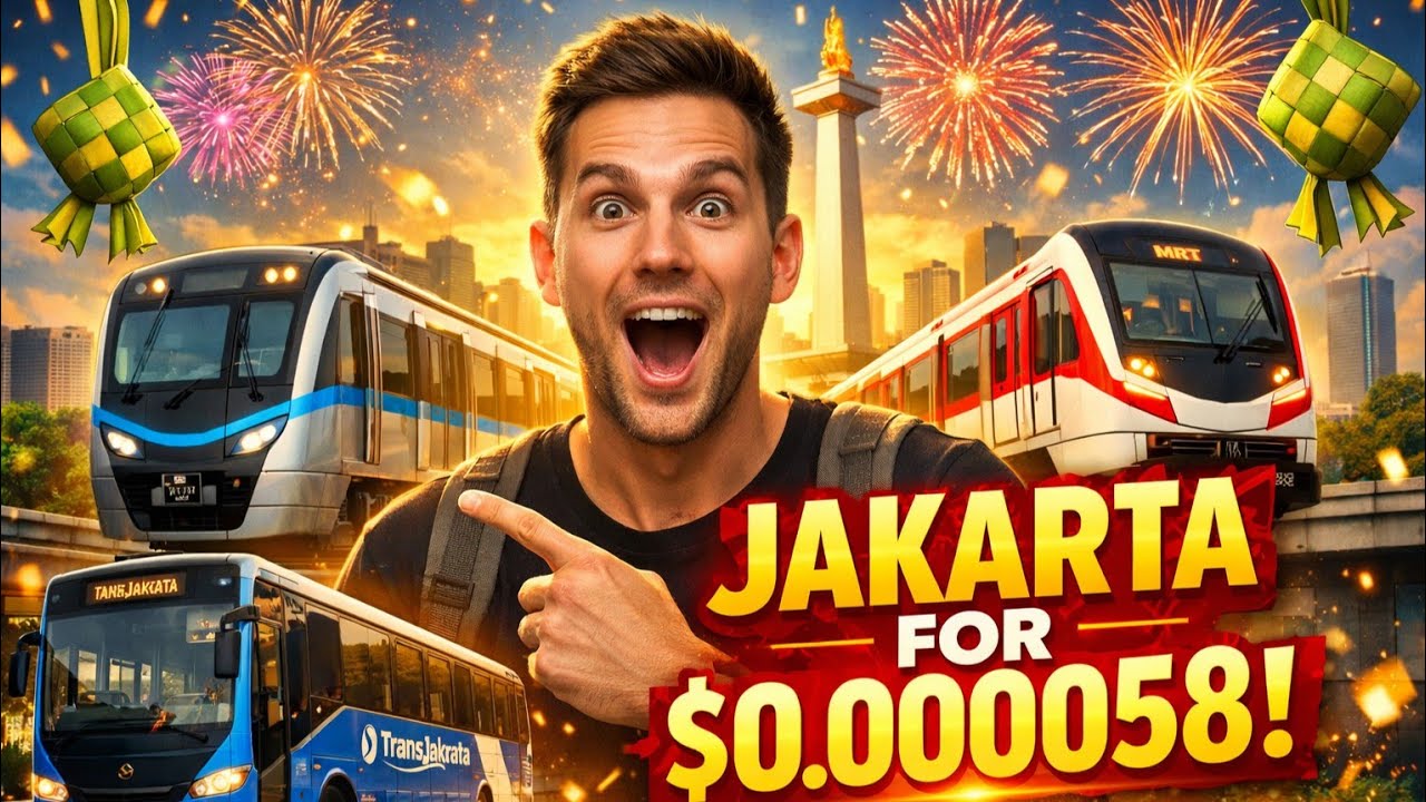 Unbelievable! I Explored Jakarta for Just $0.000058 on Eid (MRT, LRT, TransJakarta)