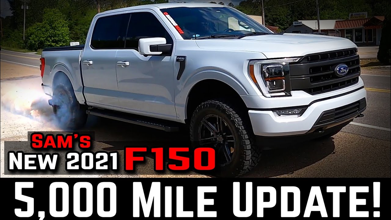 F 150 Lariat 2021 года — обновление для владельца с пробегом 5000 миль — Space White 5.0 Lariat S...