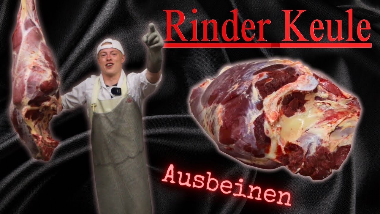 Die Rinderkeule 🥩(Knochenhaut) ausbeinen 🔪| So wird`s gemacht💪🏽
