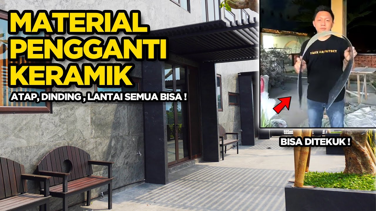 BATU ALAM UNTUK LANTAI!! Tipis Dan Bisa Ditekuk || KULIT BATU