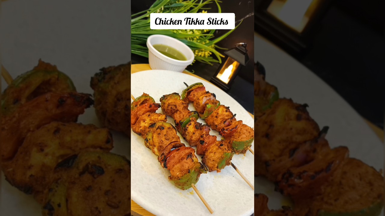 Chicken Tikka Sticks Recipe  #shorts  #chicken