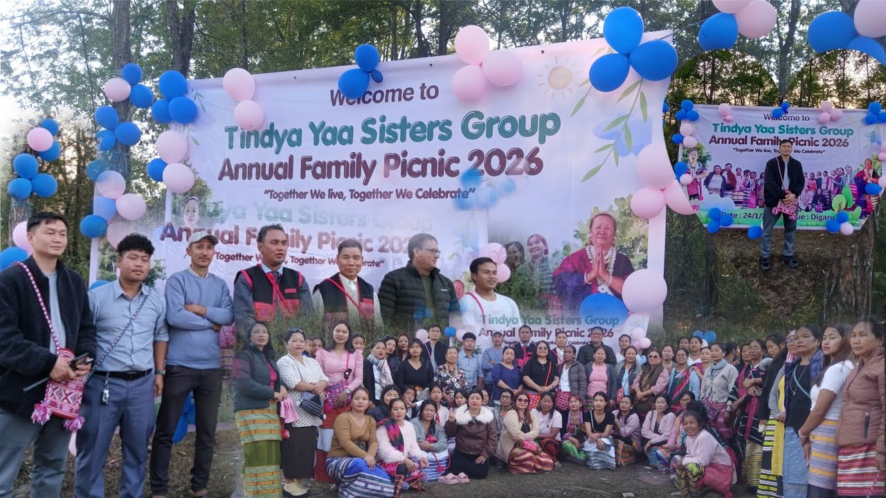 Tindya YA picnic pey mujhe firstime invite kiya sister's group se Thanks to all 💖 #ArunachalPradesh 