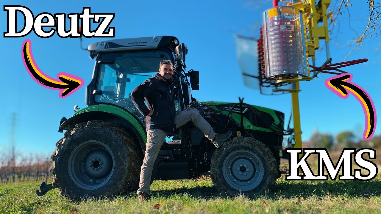 Risparmiare qualche euro in potatura | Prova Deutz 5100DF TTV + prepotatrice KMS