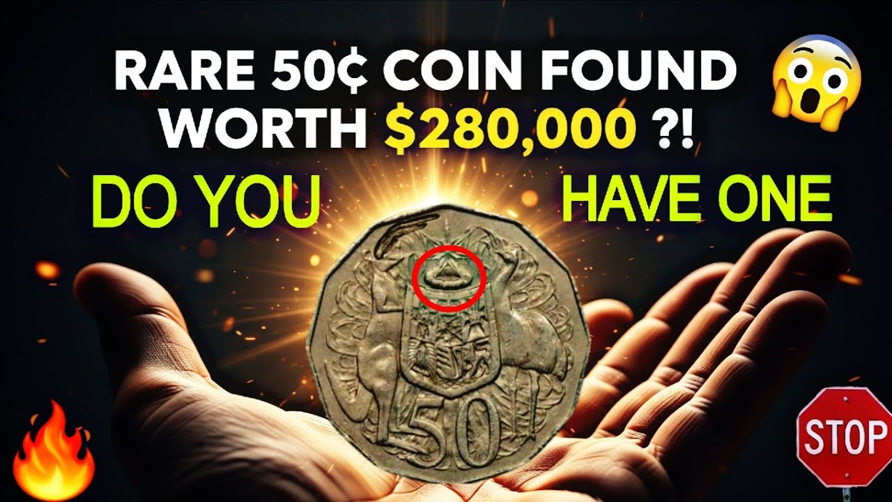 How Much Is a Rare Australian 50 Cent Coin Worth? | Shocking $280,000 Value Revealed!Hidden Treasure
