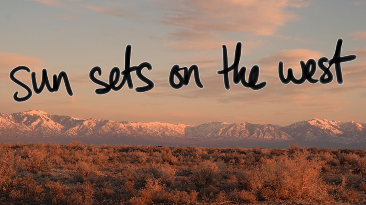 sun sets on the west - cowboy country ambient video - american roots playlist for work study writing