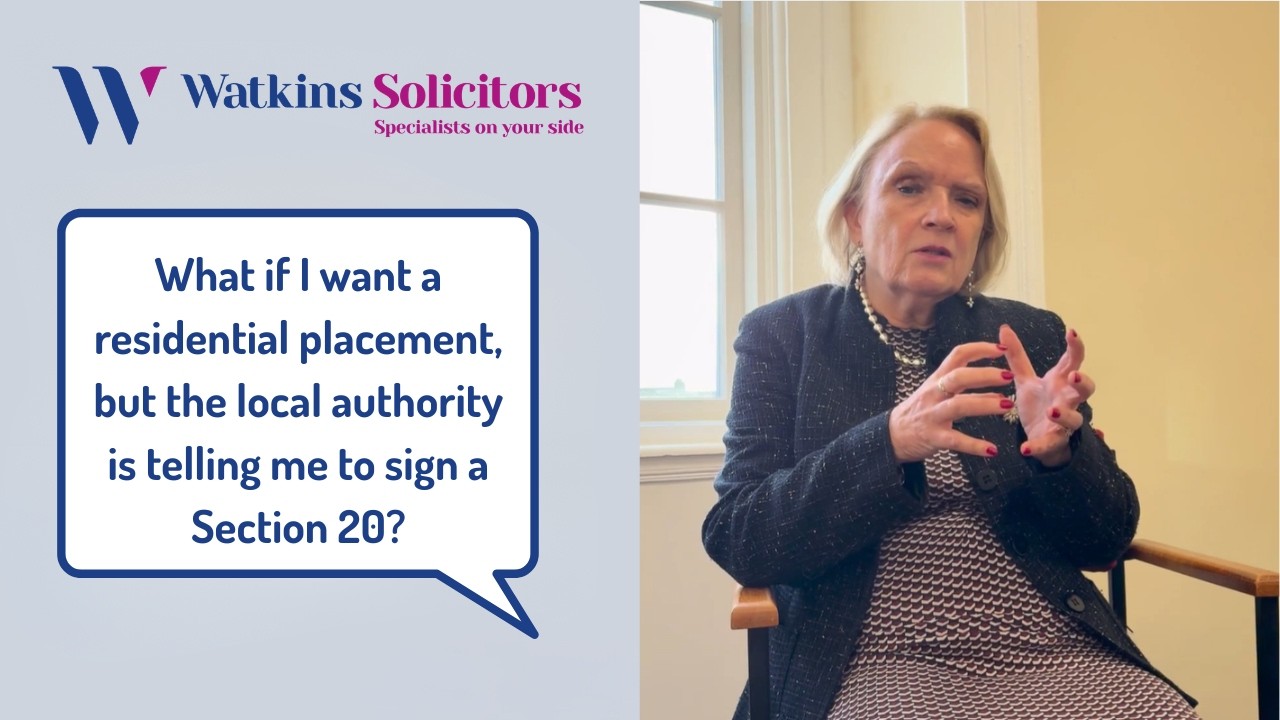 What if I want a residential placement, but the local authority is telling me to sign a Section 20?