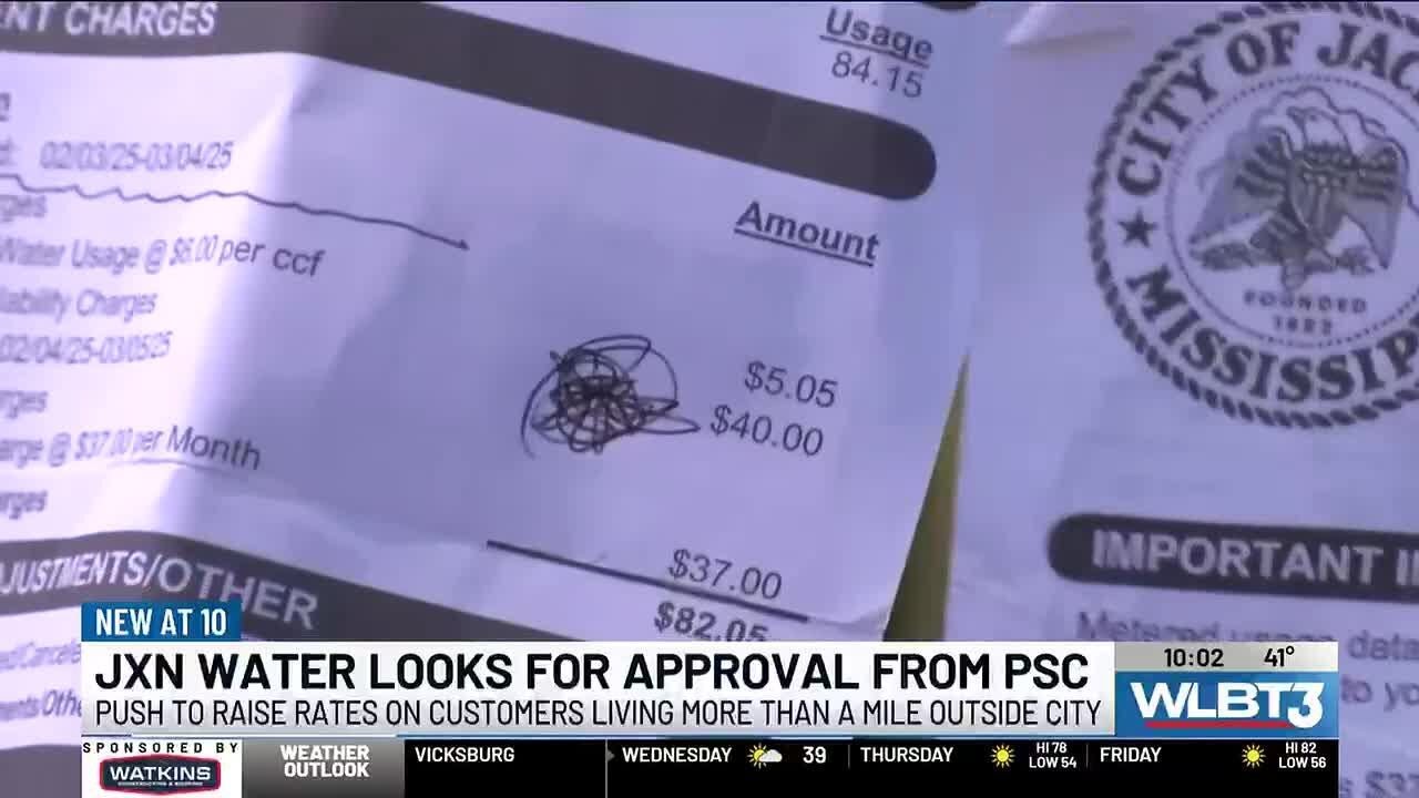 Компания JXN Water обращается в Комиссию по регулированию коммунальных услуг (PSC) с просьбой пов...