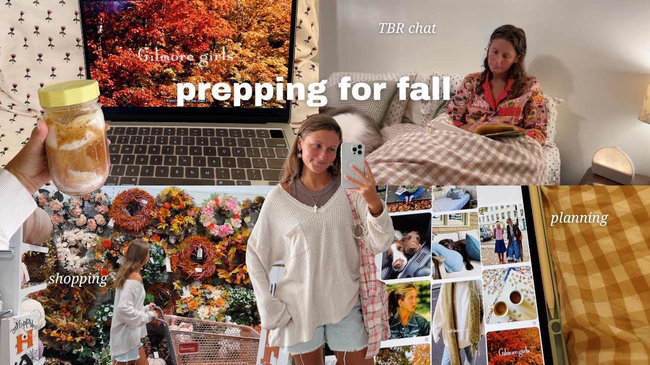 PREPPING FOR FALL🍁 shop with me + fall TBR, & creating new habits!