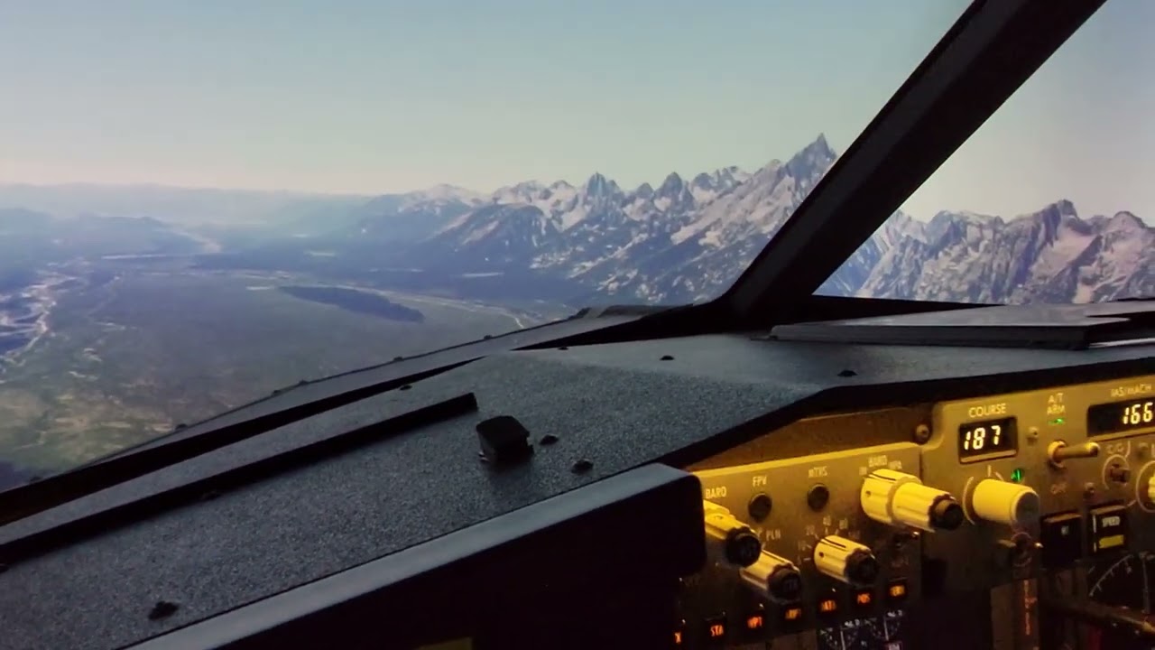 Sherick -- 737 Sim Test -- KJAC ZH406ST Laser Projectors