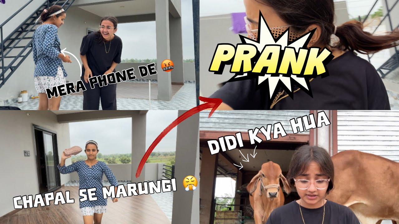 Prank ke chakkar main maar khani padi 😭