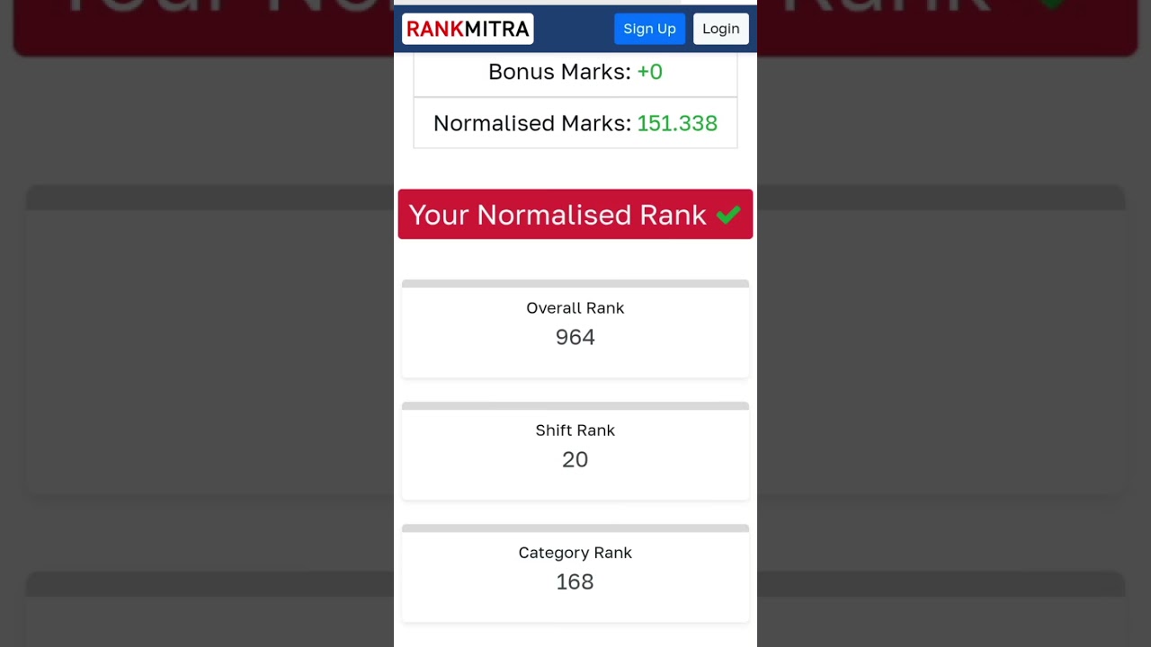rank mitra ssc normalised score vs real normalised score by ssc offical #ssccgl #sscgd2025
