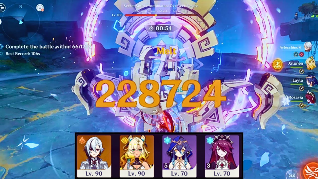 [Stygian Onslaught 5.7] C0 Arlecchino DEFEATS Lv.5 Overseer Device (Fearless Difficulty 5)