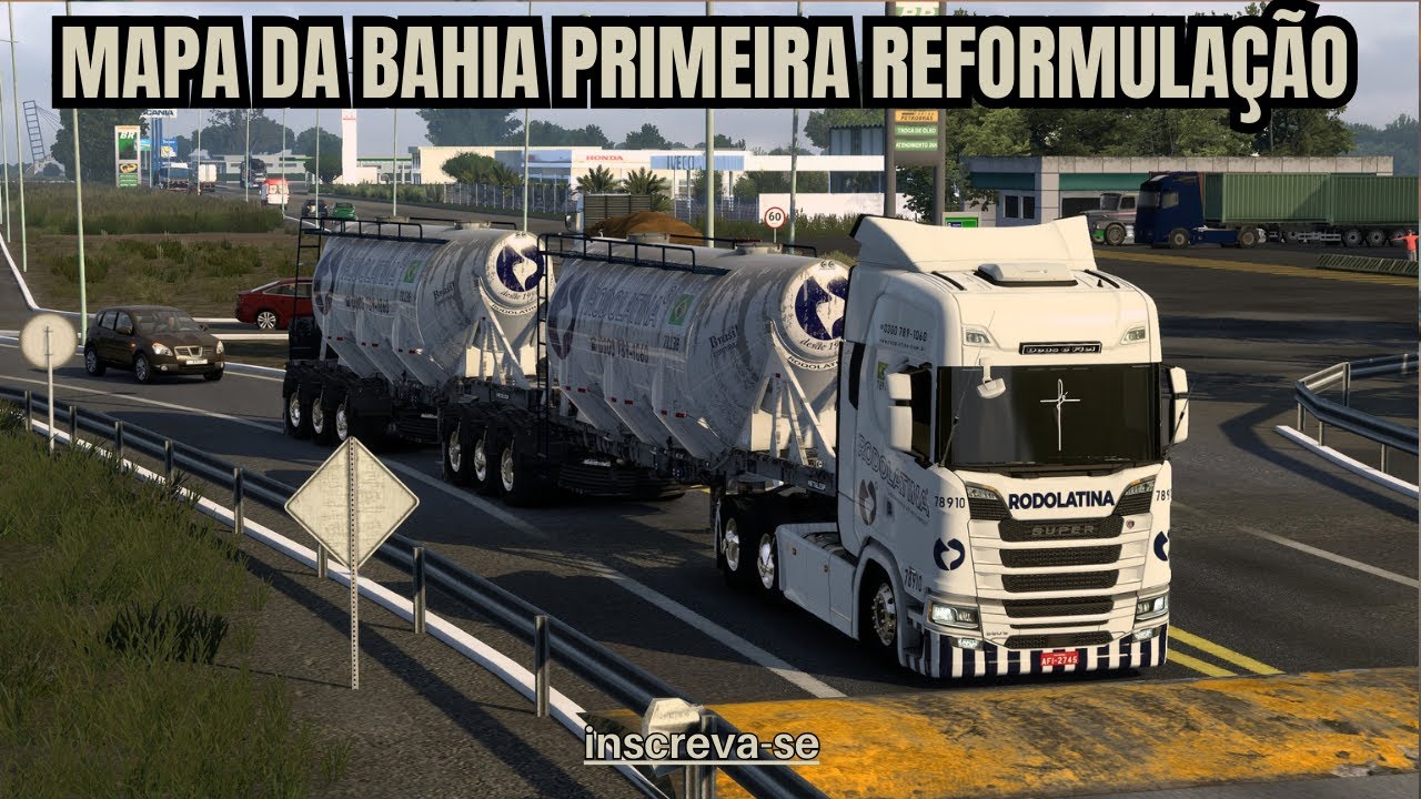 Euro Truck Simulator 2 Mapa da Bahia primeira reformulação depois que o clube Rotas assumiu o mapa