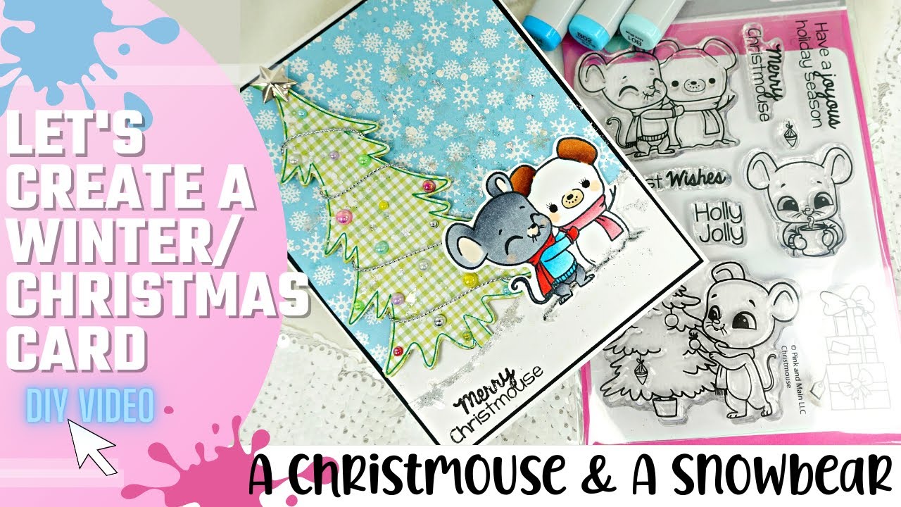 How To Make A Winter Scene Card | How To Create Snow On Cards | Creating Snow Effect On Cards
