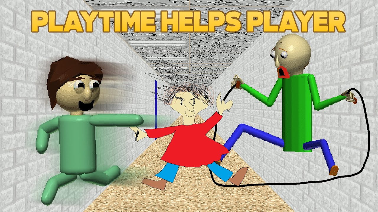 Я позабочусь о тебе! | Время игры помогает игроку [мод Baldi's Basics]
