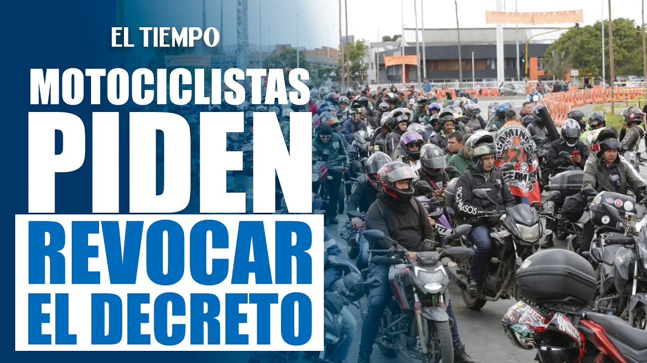 Moteros se manifestaron pidiendo revocación de decreto en Bogotá | EL TIEMPO